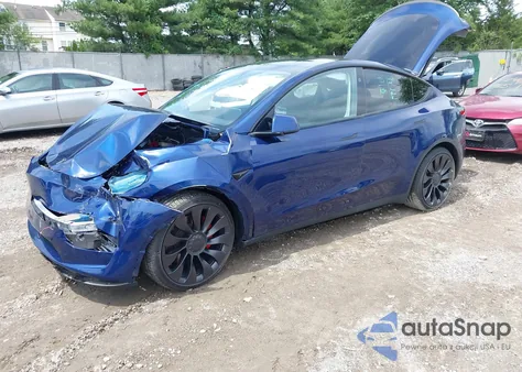 2023 Tesla Model Y Performance Dual Motor All-Wheel Drive из США, поврежденный, VIN 7SAYGDEF7PF904333